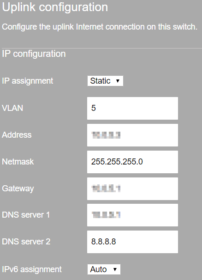 static ip assignment meraki